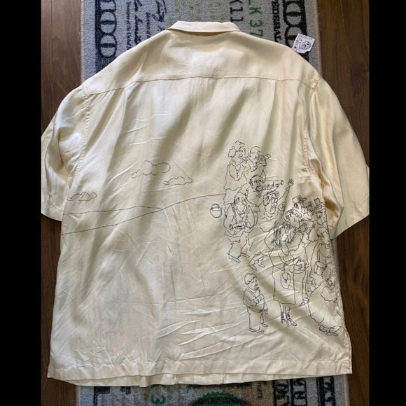 Guy Buffet Golfer Silk Shirt - Picture 2 of 5